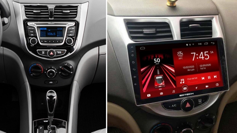 Màn hình DVD Android Hyundai Accent 2011 - 2016 | Gotech GT8 
